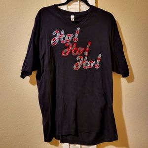 Christmas shirt with Ho Ho Ho bling